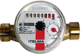 Водосчётчик горячей воды ITELMA Dy15